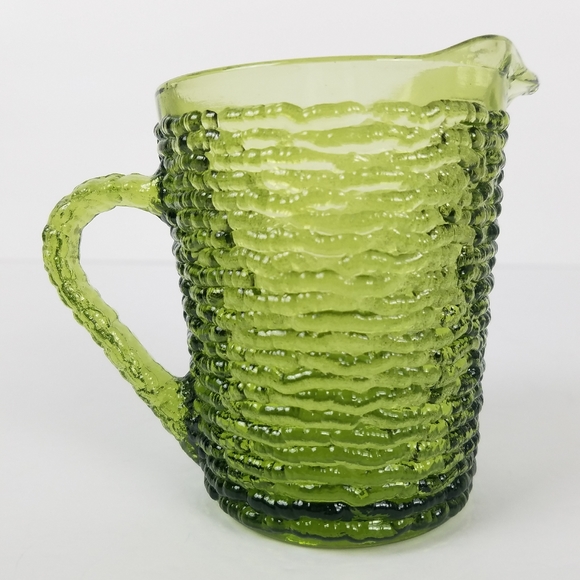 Anchor Hocking Soreno Avocado Green 8 oz. Creamer - Picture 3 of 6